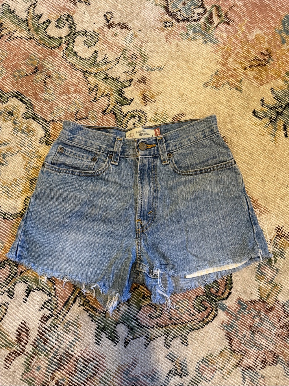 Levi's Women's Blue Denim Cutoff Shorts